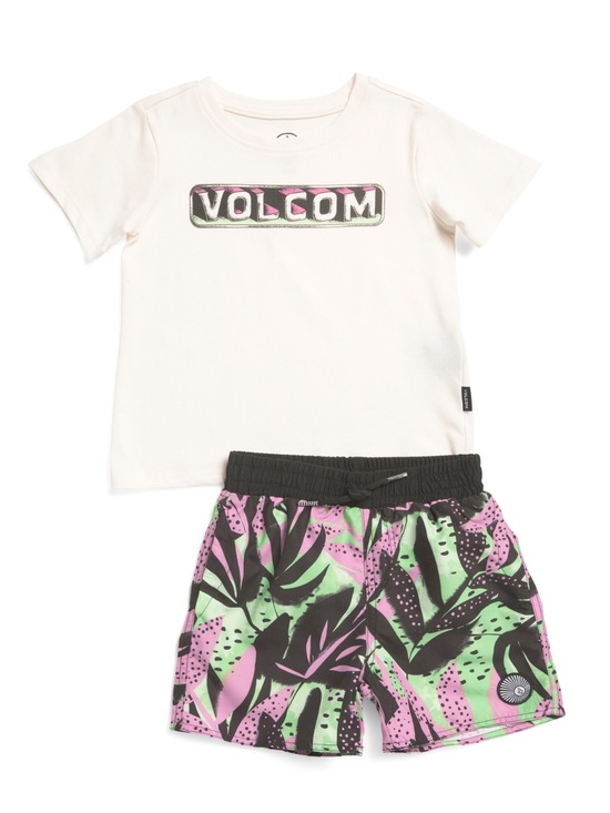 Volcom Other - Volcom Toddler Boys Tee and Swim Trunk Set